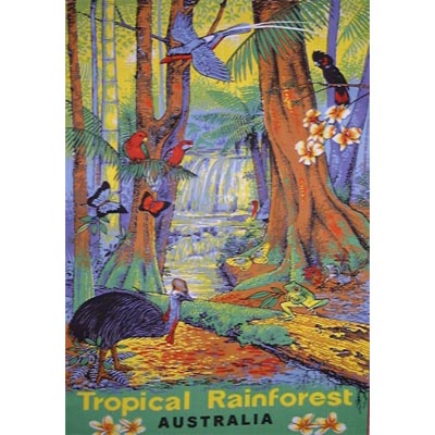 Tropical Rainforest Tea Towel